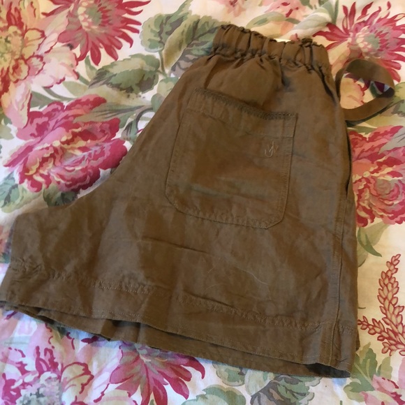 JW ANDERSON x UNIQLO Colab Size XS Linen Blend Tuck Short Paperbag LagenLook NEW - Picture 1 of 15